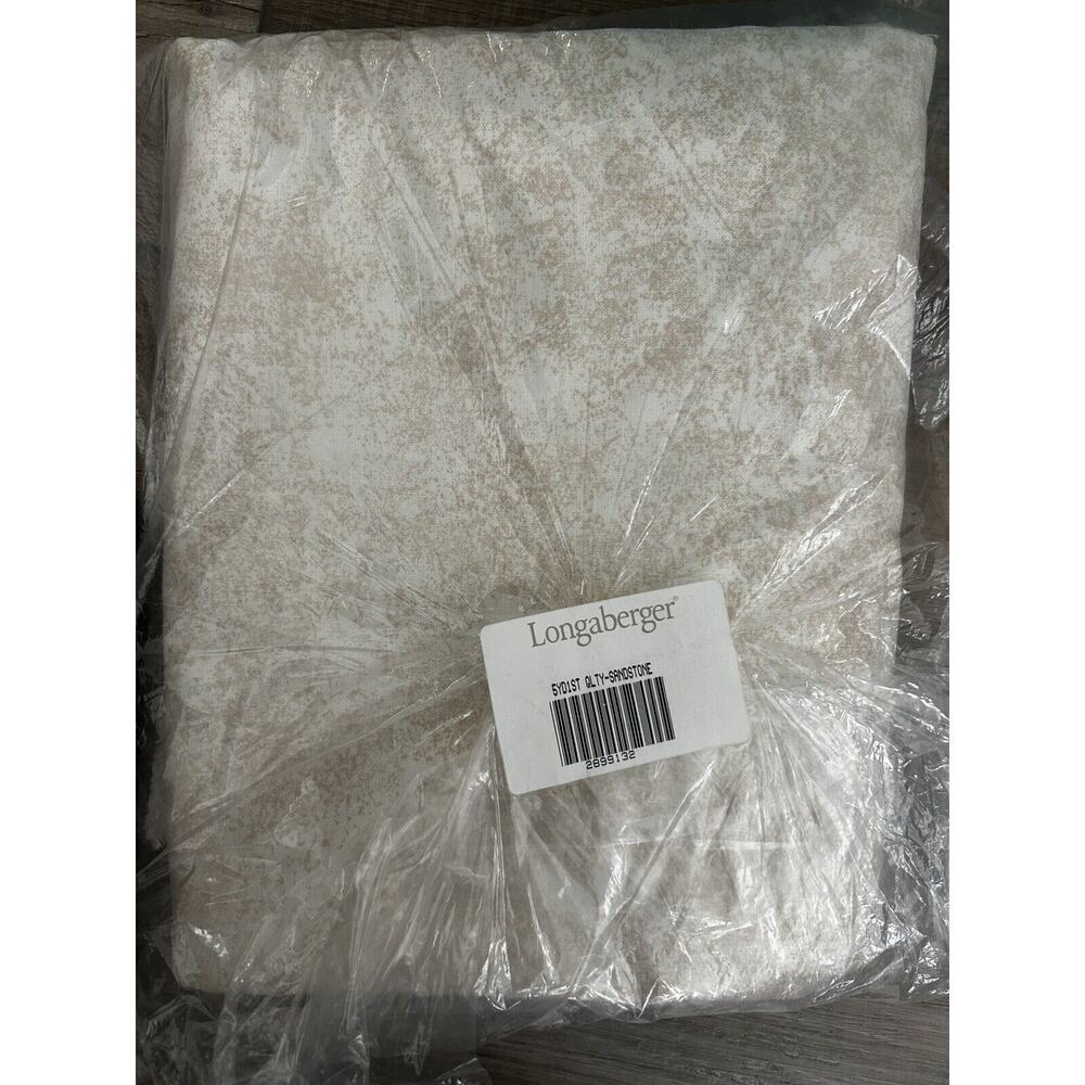 LONGABERGER‎ Basket 5 yards fabric SANDSTONE OFF WHITE bulk NEW Rare